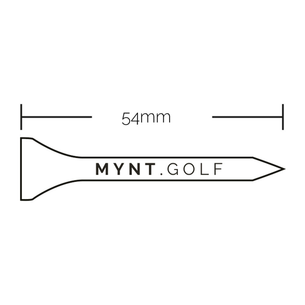 100 piezas<br>MYNT Premium Golf Tees<br>54mm